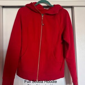 Red Full Scuba Hoodie